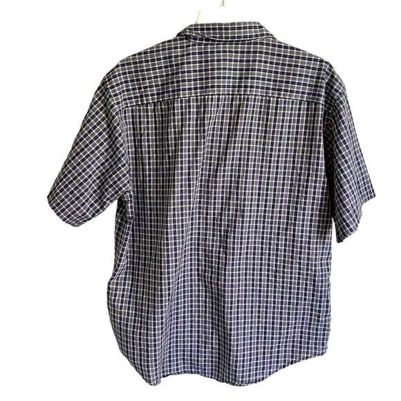 Arrow Tournament Men's Short Sleeve Button Down Shirt Size Large - Picture 5 of 9